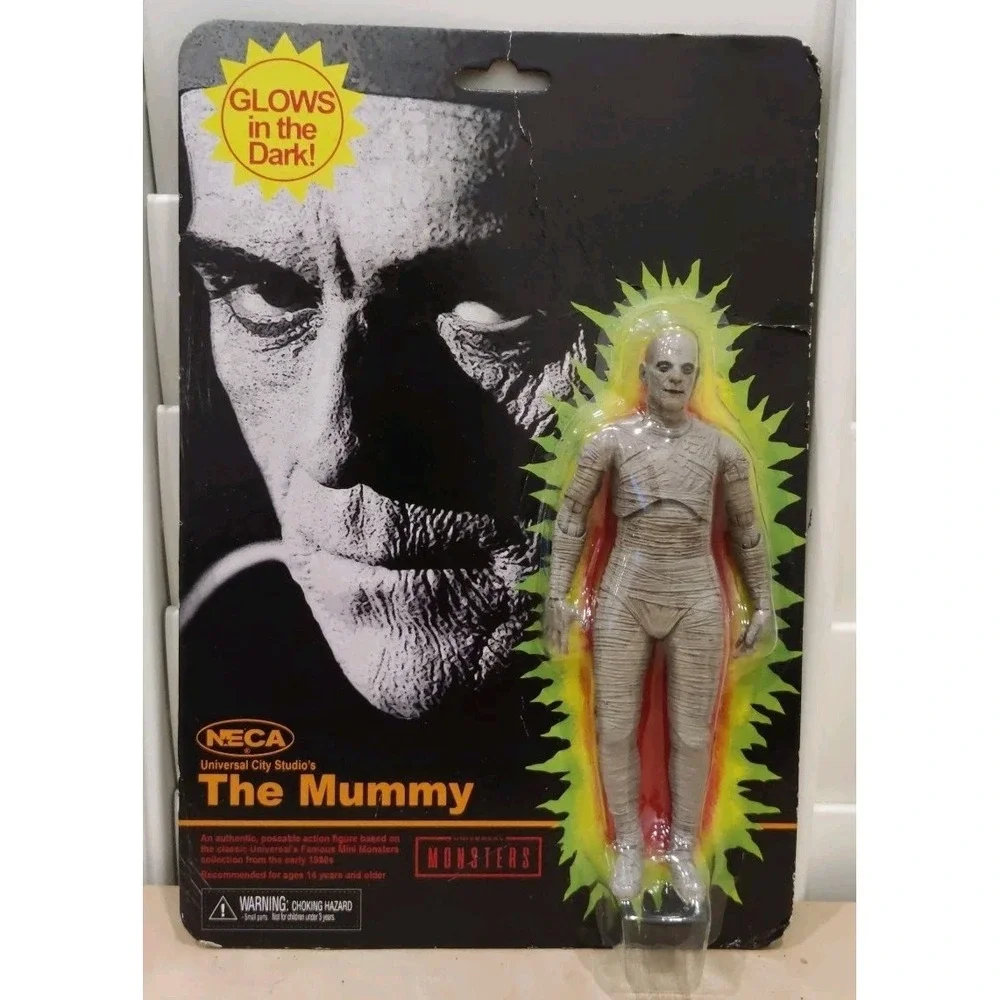 NECA Universal Monsters The Mummy Glows in the‎ Dark Figure - SEALED